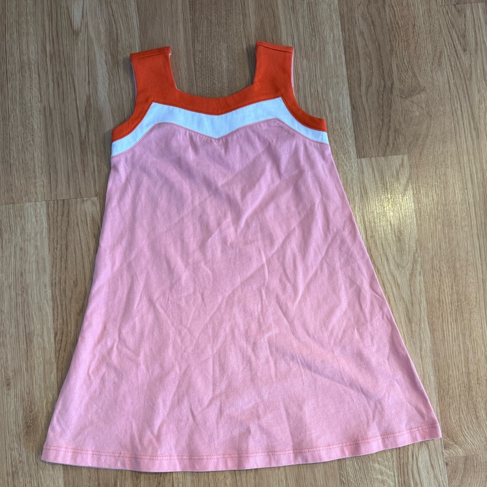 NWOT Duffield Lane Toddler Girls Sleeveless Dress - Pink/Orange/White - Size 3